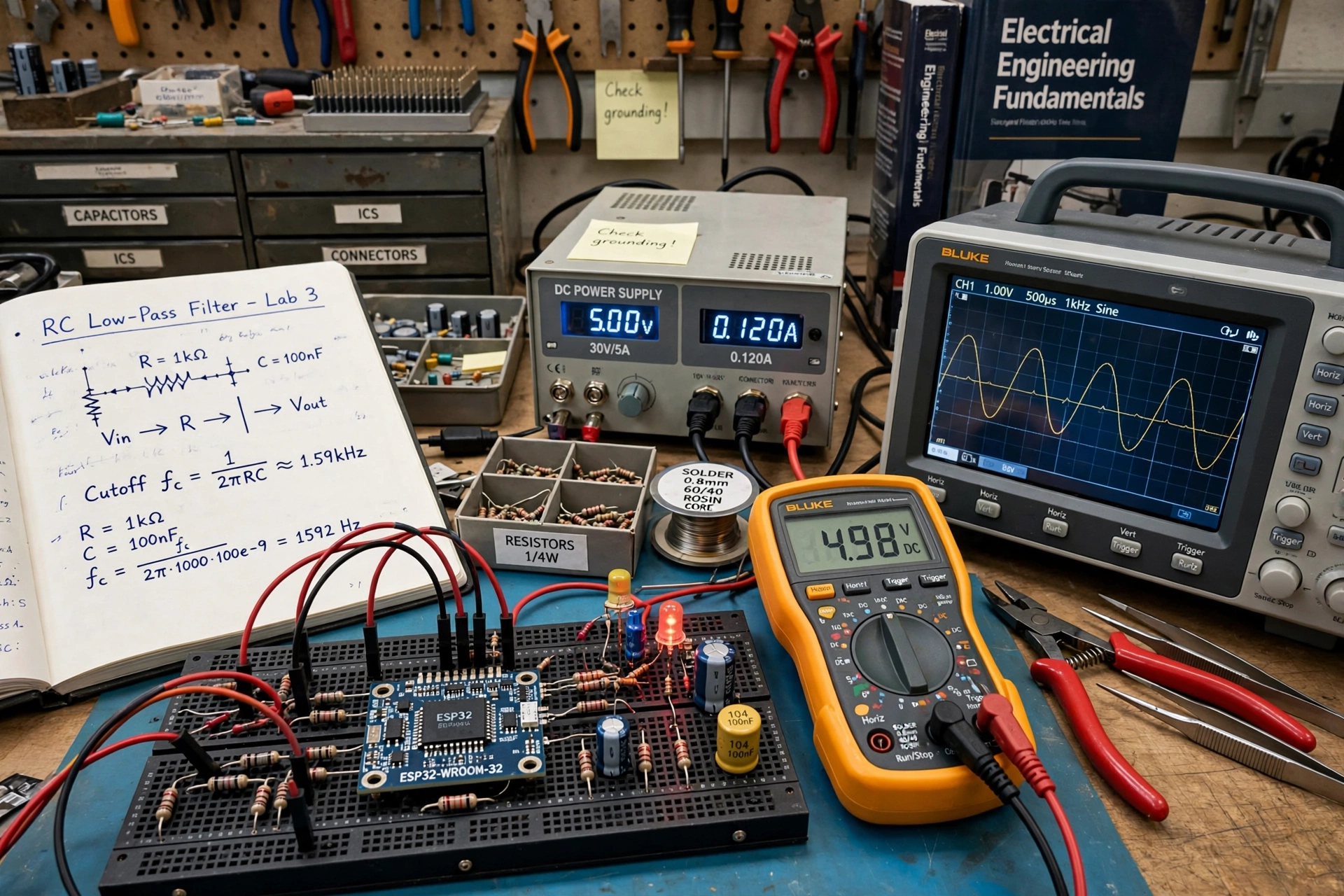 electrical engineering workspace