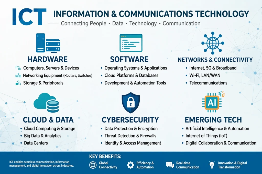 ict infographic poster